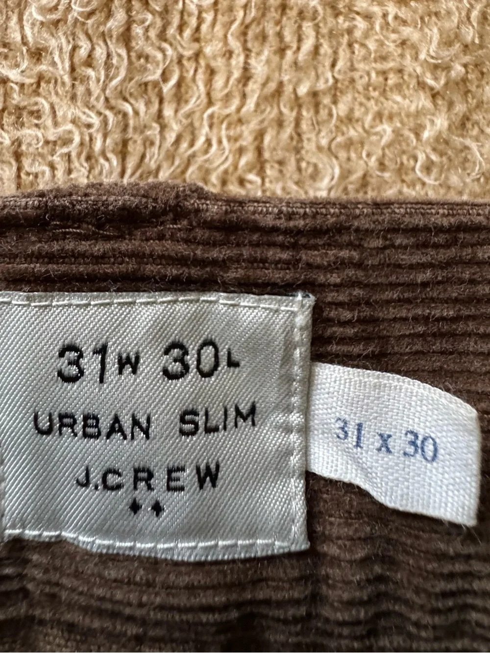 J. Crew Men's Dark Brown Corduroy Trousers